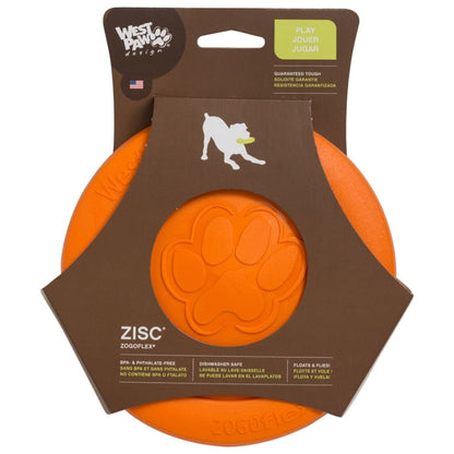 Zogoflex Frisbee pour chien Zisc Taille L Orange 1937