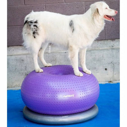 FitPAWS Balle d'équilibre pour animaux de compagnie TRAX Donut 55 cm