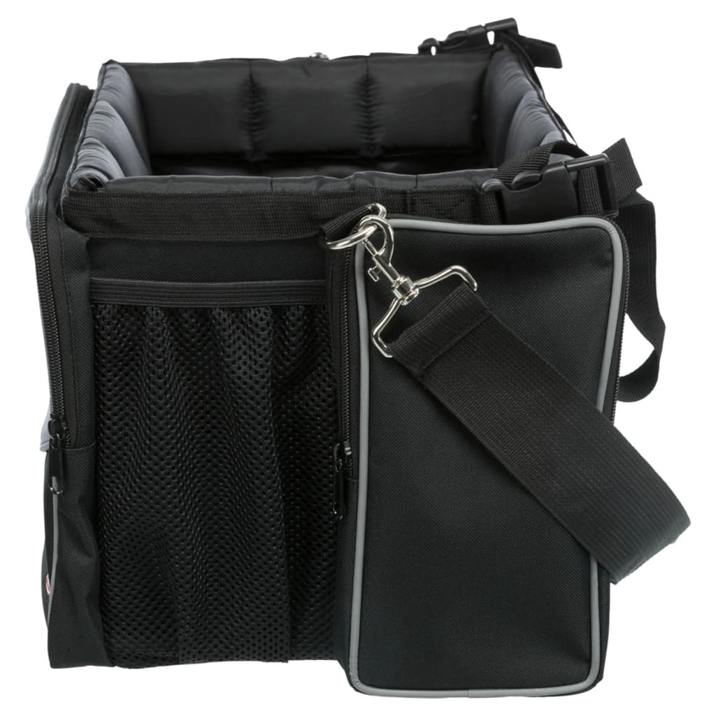 TRIXIE Panier avant de vélo pour animaux 41x26x26 cm Noir et gris