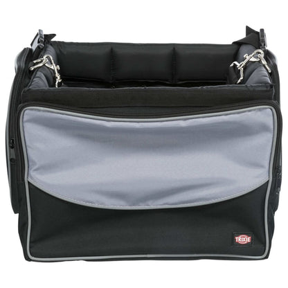 TRIXIE Panier avant de vélo pour animaux 41x26x26 cm Noir et gris