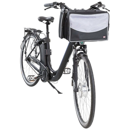 TRIXIE Panier avant de vélo pour animaux 41x26x26 cm Noir et gris