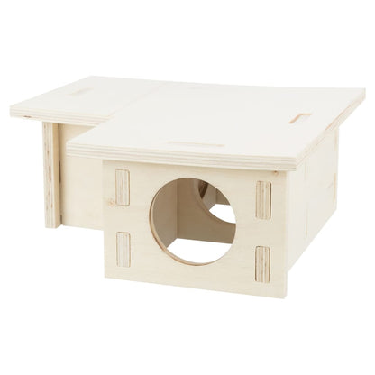 TRIXIE Maison pour rongeurs à 3 chambres 25x10x25 cm Bois