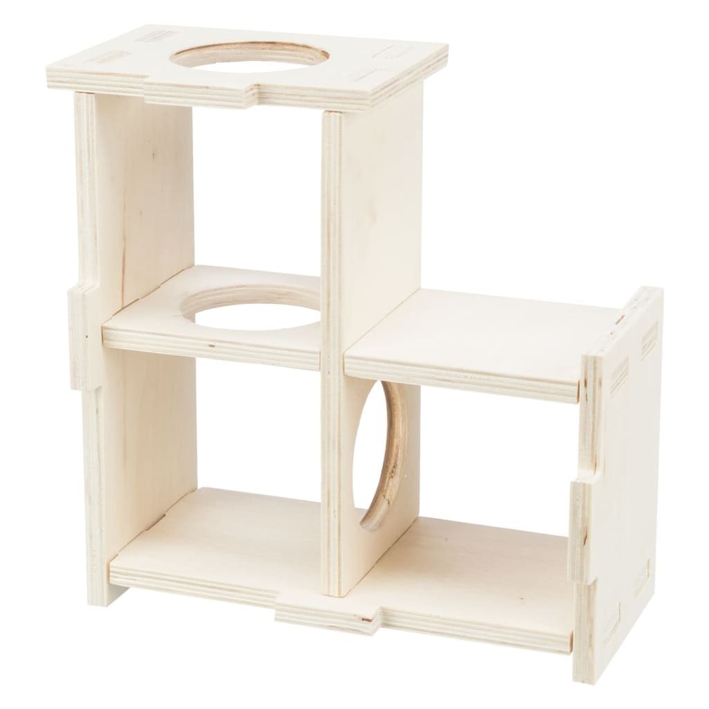 TRIXIE Maison pour rongeurs à 3 chambres 25x10x25 cm Bois