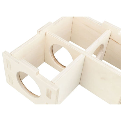 TRIXIE Maison pour rongeurs à 3 chambres 25x10x25 cm Bois