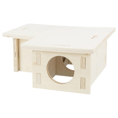 TRIXIE Maison pour rongeurs à 3 chambres 30x12x30 cm Bois