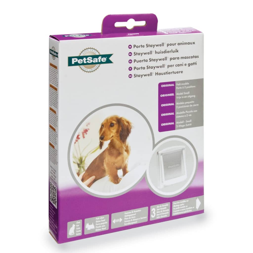 PetSafe Porte à 2 voies pour chiens 715 Petit 17,8 x 15,2 cm Blanc