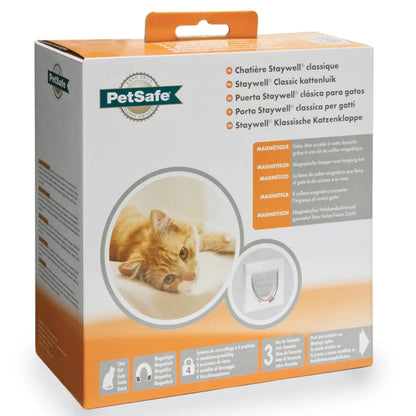 PetSafe Chatière magnétique à 4 voies Deluxe 400 Blanc 5005