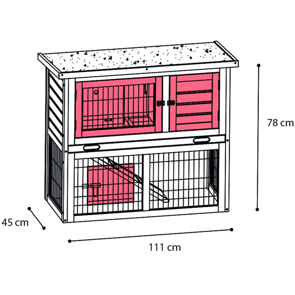 FLAMINGO Clapier Loft Urban 111x45x78 cm