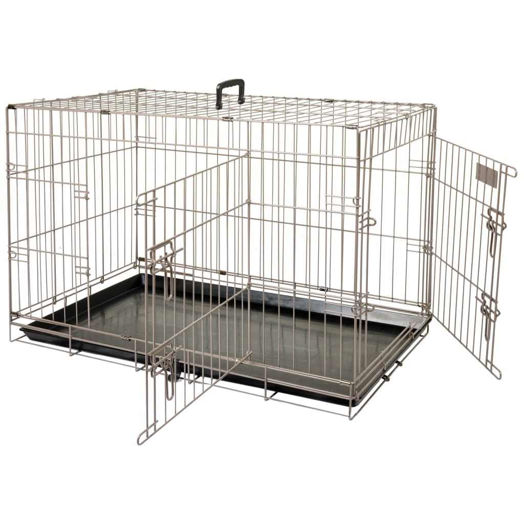 FLAMINGO Cage pour animaux Ebo Marron métallisé 92 x 56 x 64 cm 517580