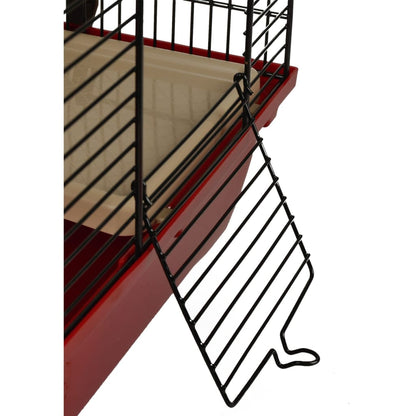 FLAMINGO Cage pour hamsters Enzo 2 41,5x28,5x38 cm Bordeaux