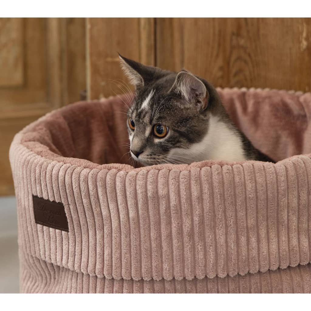 Designed by Lotte Lit nervuré pour chat Rose 50x35 cm