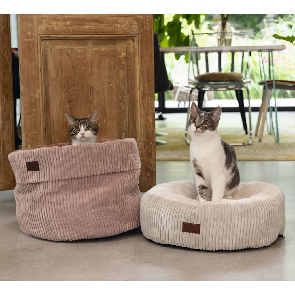 Designed by Lotte Lit nervuré pour chat Rose 50x35 cm