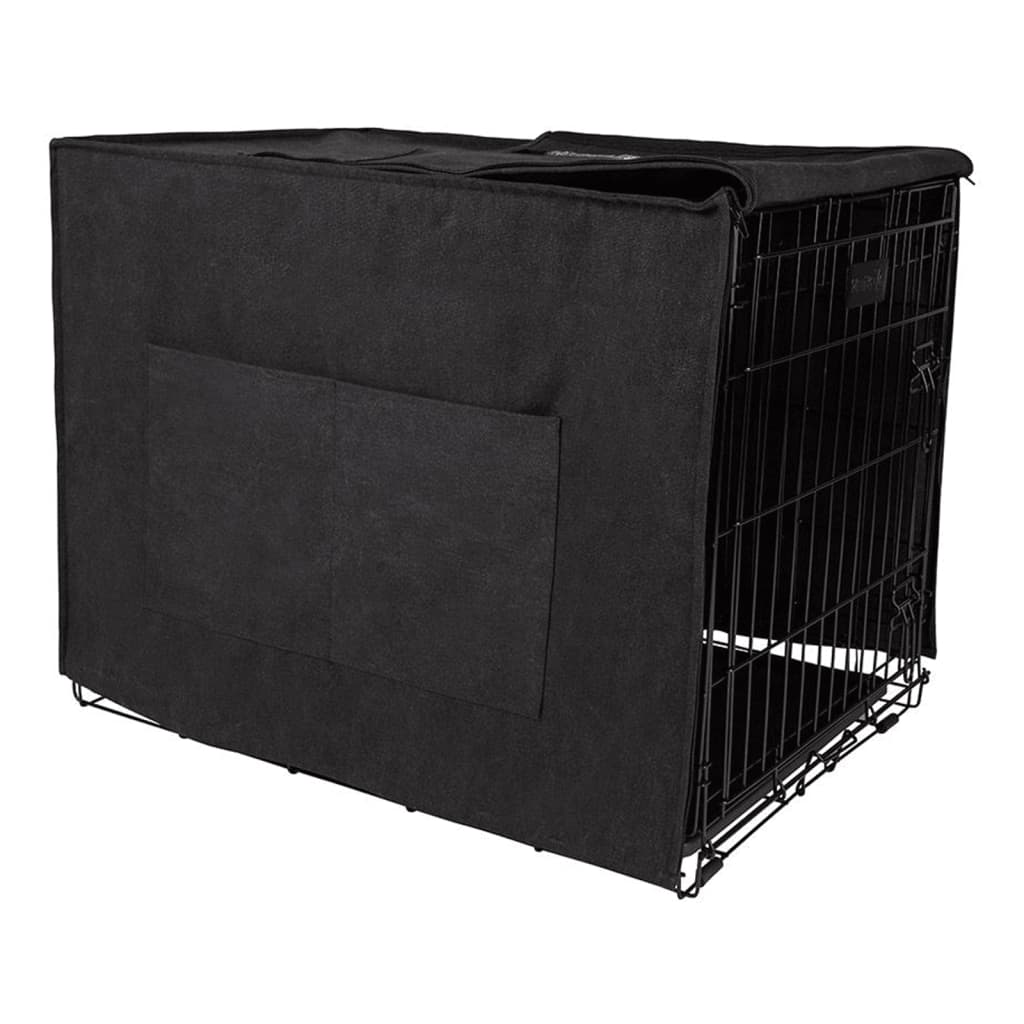 DISTRICT70 Couverture de cage pour chien Gris foncé M