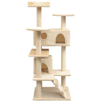 Arbre à chat avec griffoirs en sisal 125 cm Beige