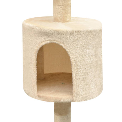 Arbre à chat avec griffoirs en sisal 125 cm Beige