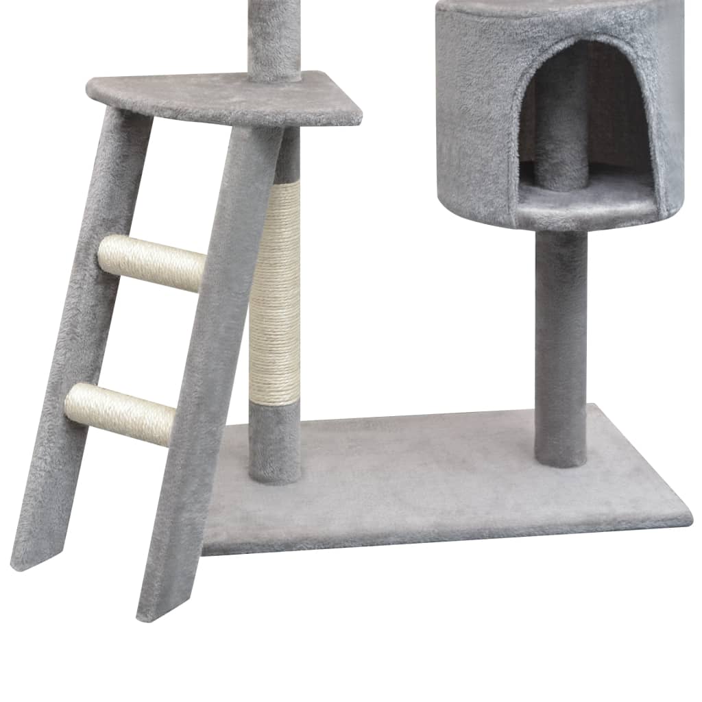 Arbre à chat avec griffoirs en sisal 150 cm Gris