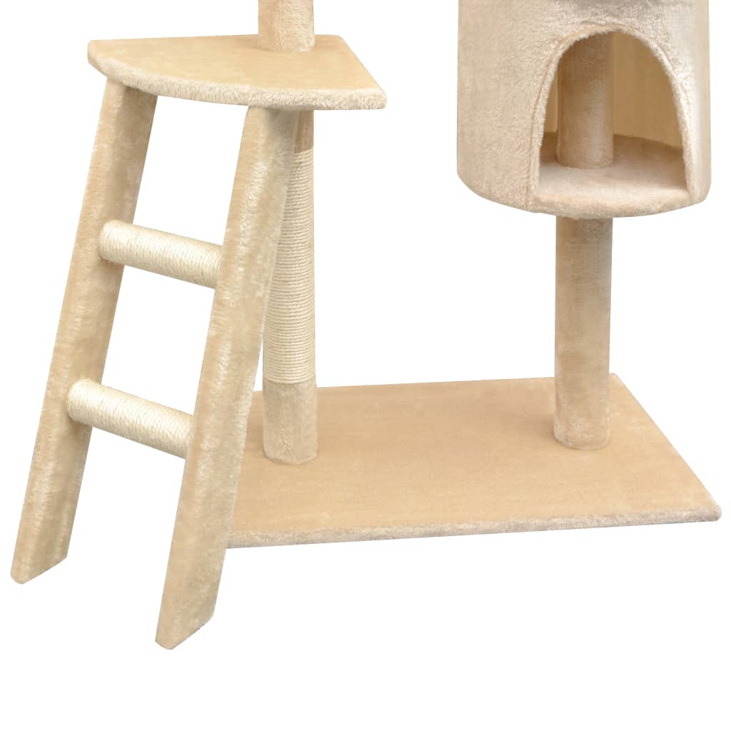 Arbre à chat avec griffoirs en sisal 150 cm Beige