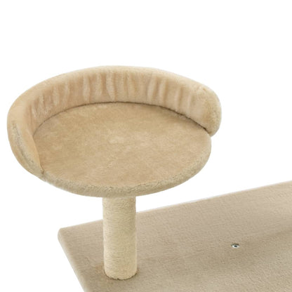 Arbre à chat avec griffoirs en sisal 95 cm Beige