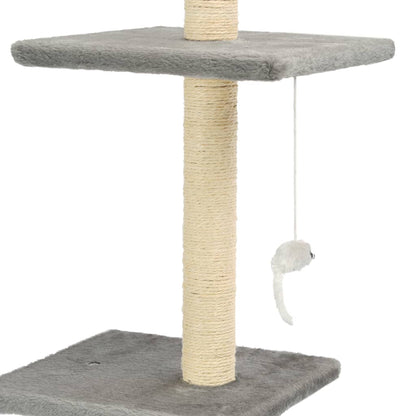 Arbre à chat avec griffoirs en sisal 260 cm Gris