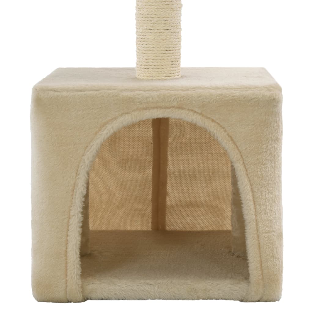 Arbre à chat avec griffoirs en sisal 55 cm Beige