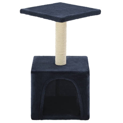 Arbre à chat avec griffoir en sisal 55 cm Bleu foncé