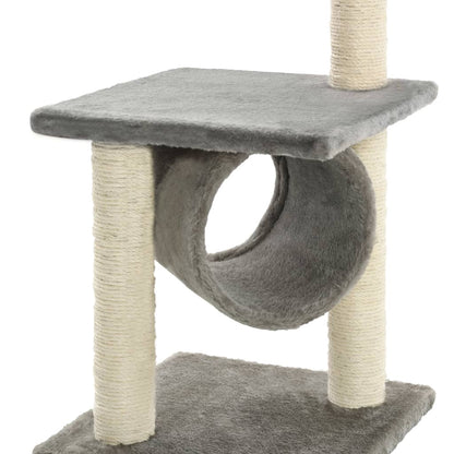 Arbre à chat avec griffoirs en sisal 65 cm Gris