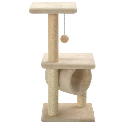 Arbre à chat avec griffoirs en sisal 65 cm Beige