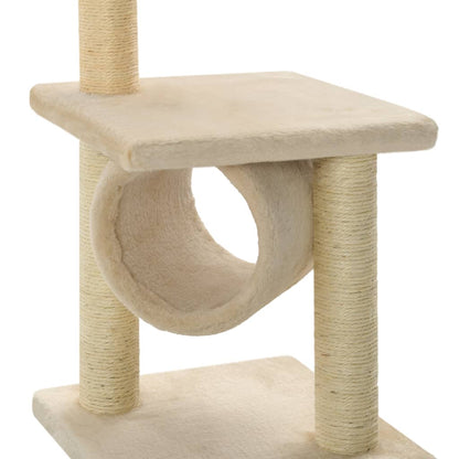 Arbre à chat avec griffoirs en sisal 65 cm Beige