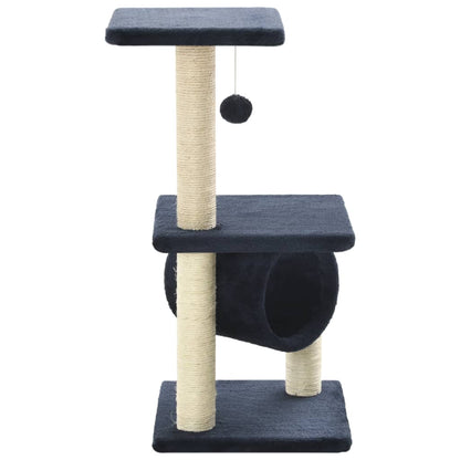 Arbre à chat avec griffoirs en sisal 65 cm Bleu foncé