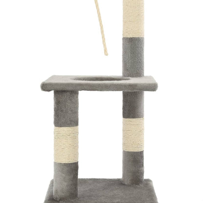 Arbre à chat avec griffoirs en sisal 109 cm Gris