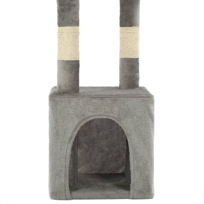 Arbre à chat avec griffoirs en sisal 109 cm Gris