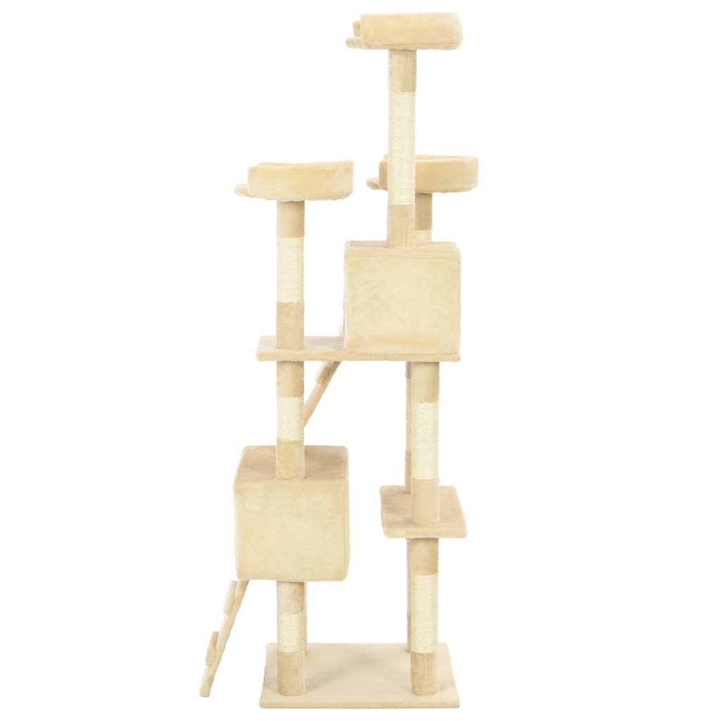 Arbre à chat avec griffoirs en sisal 170 cm Beige