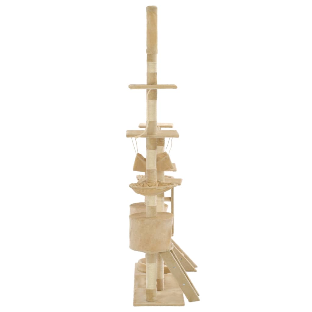 Arbre à chat avec griffoirs en sisal 230-250 cm Beige