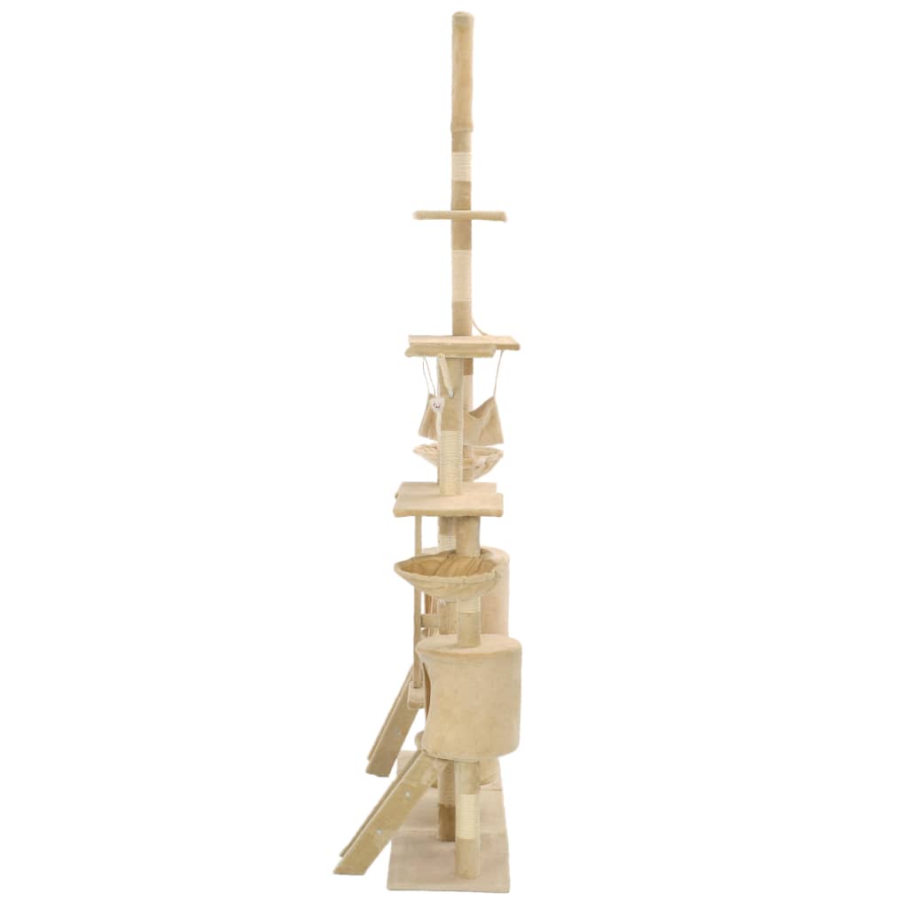 Arbre à chat avec griffoirs en sisal 230-250 cm Beige