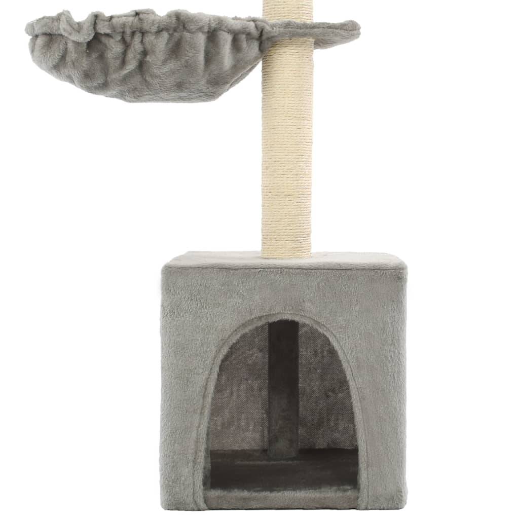 Arbre à chat avec griffoirs en sisal 105 cm Gris