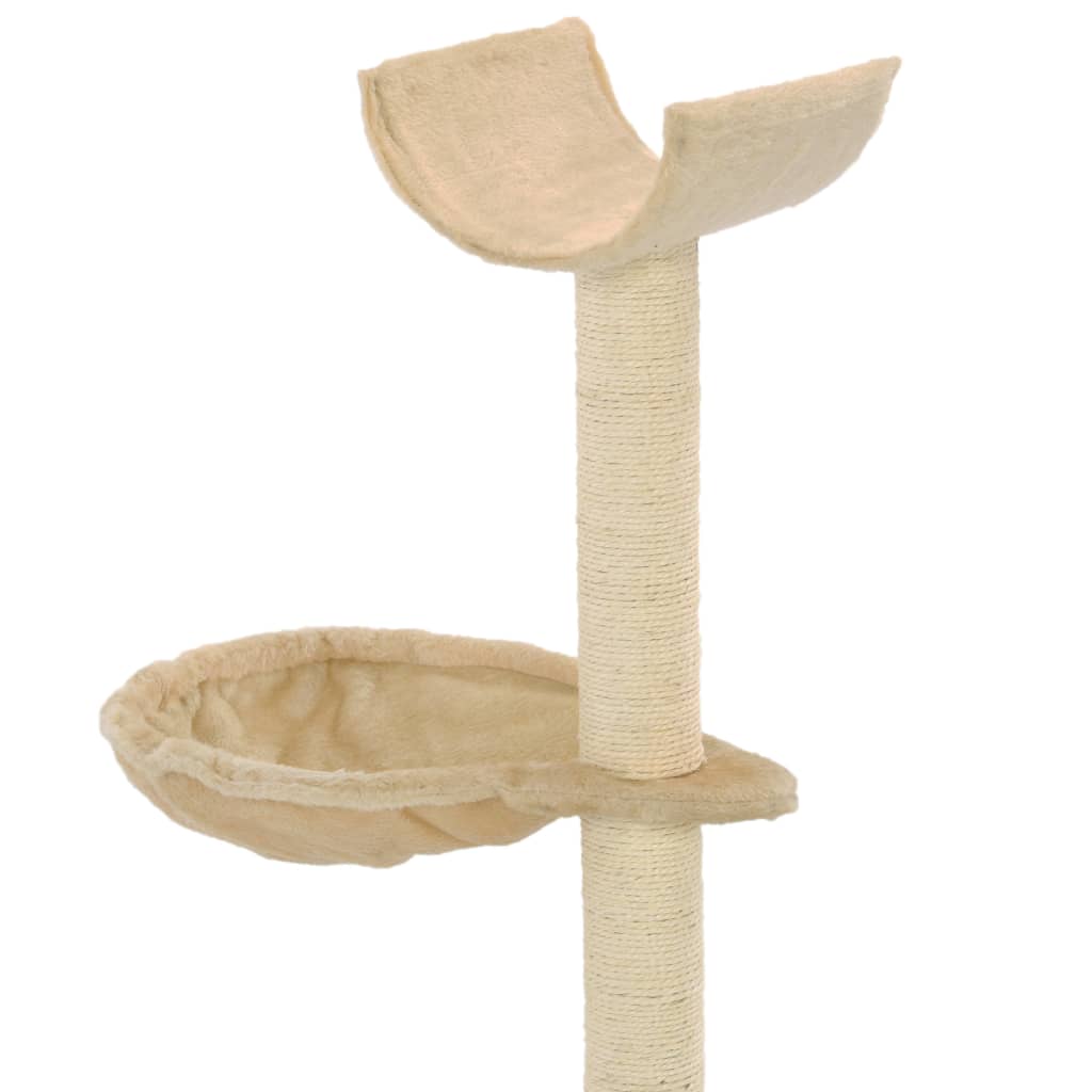 Arbre à chat avec griffoirs en sisal 105 cm Beige