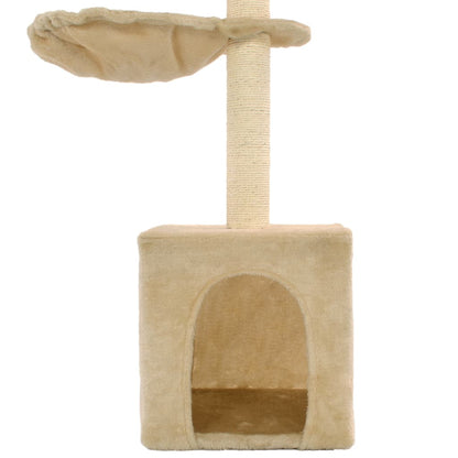 Arbre à chat avec griffoirs en sisal 105 cm Beige