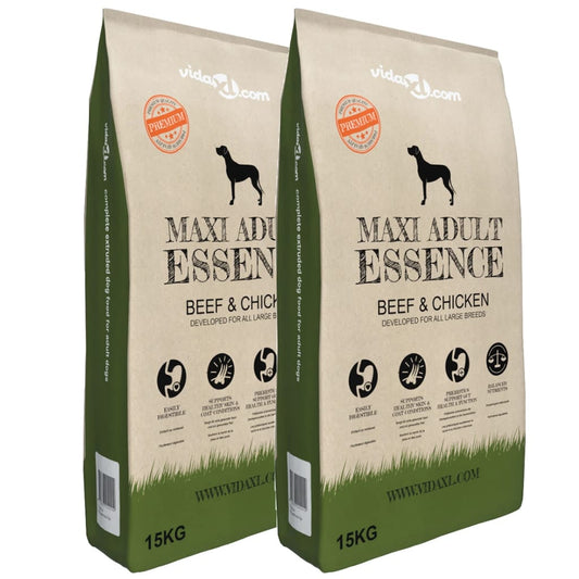 Nourriture pour chiens Maxi Adult Essence Beef&Chicken 2pc 30kg