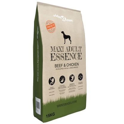 Nourriture pour chiens Maxi Adult Essence Beef&Chicken 2pc 30kg