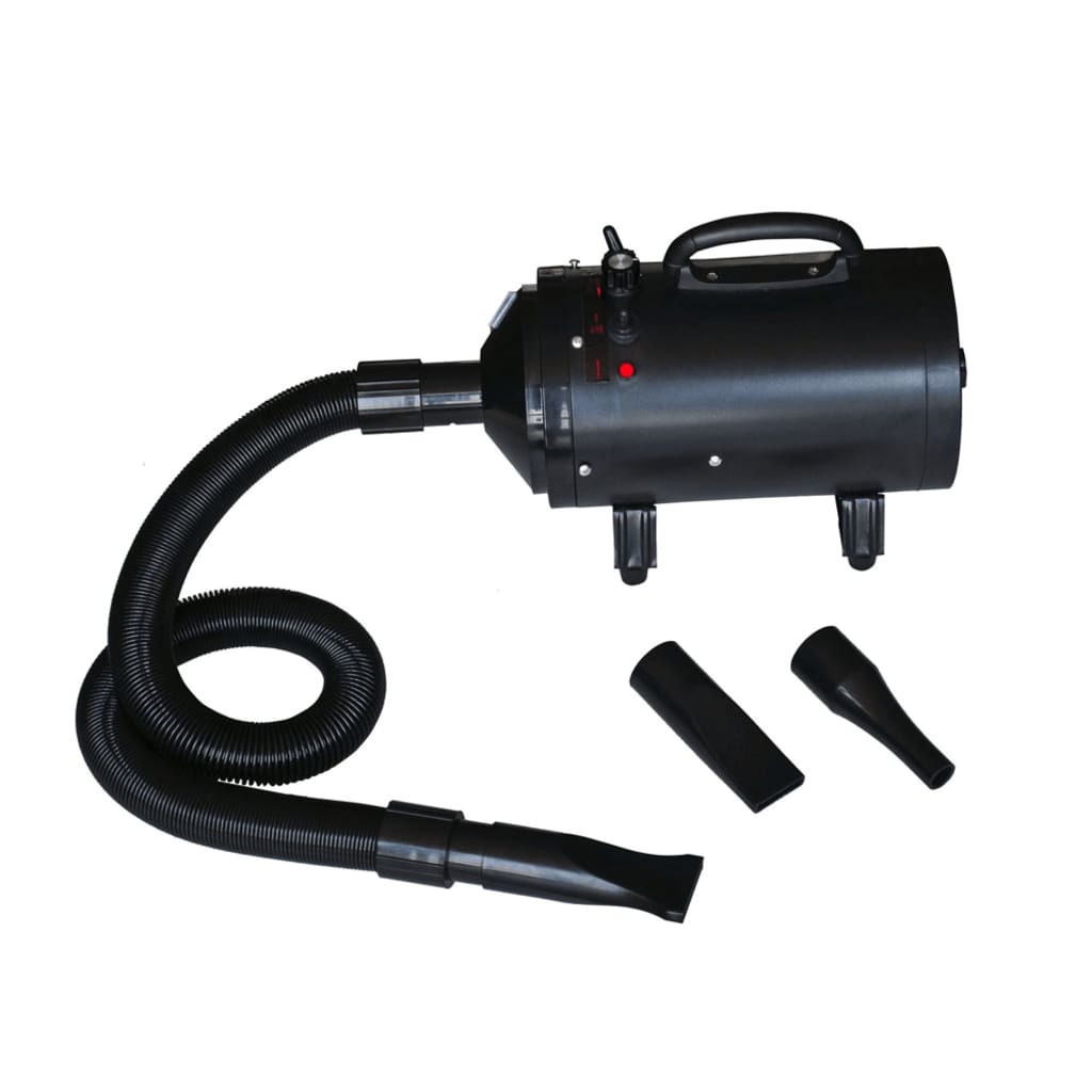 Sèche-cheveux pour chien avec 3 buses Noir 2400 W