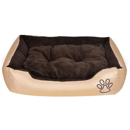 Lit chaud pour chiens avec coussin rembourrée L