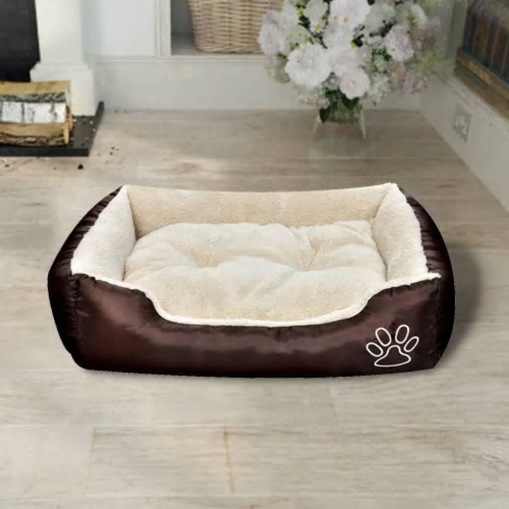 Lit chaud pour chiens avec coussin rembourré Taille S