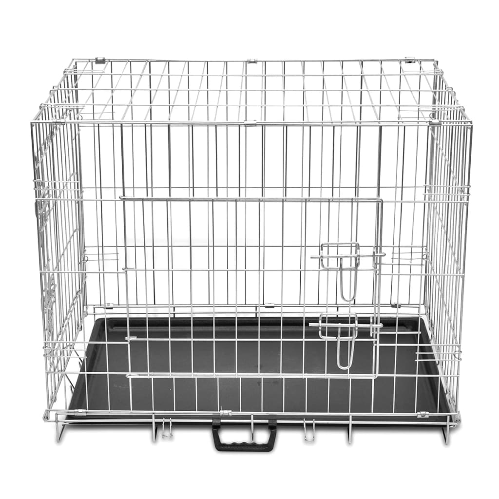 Cage métallique et pliable pour chiens L