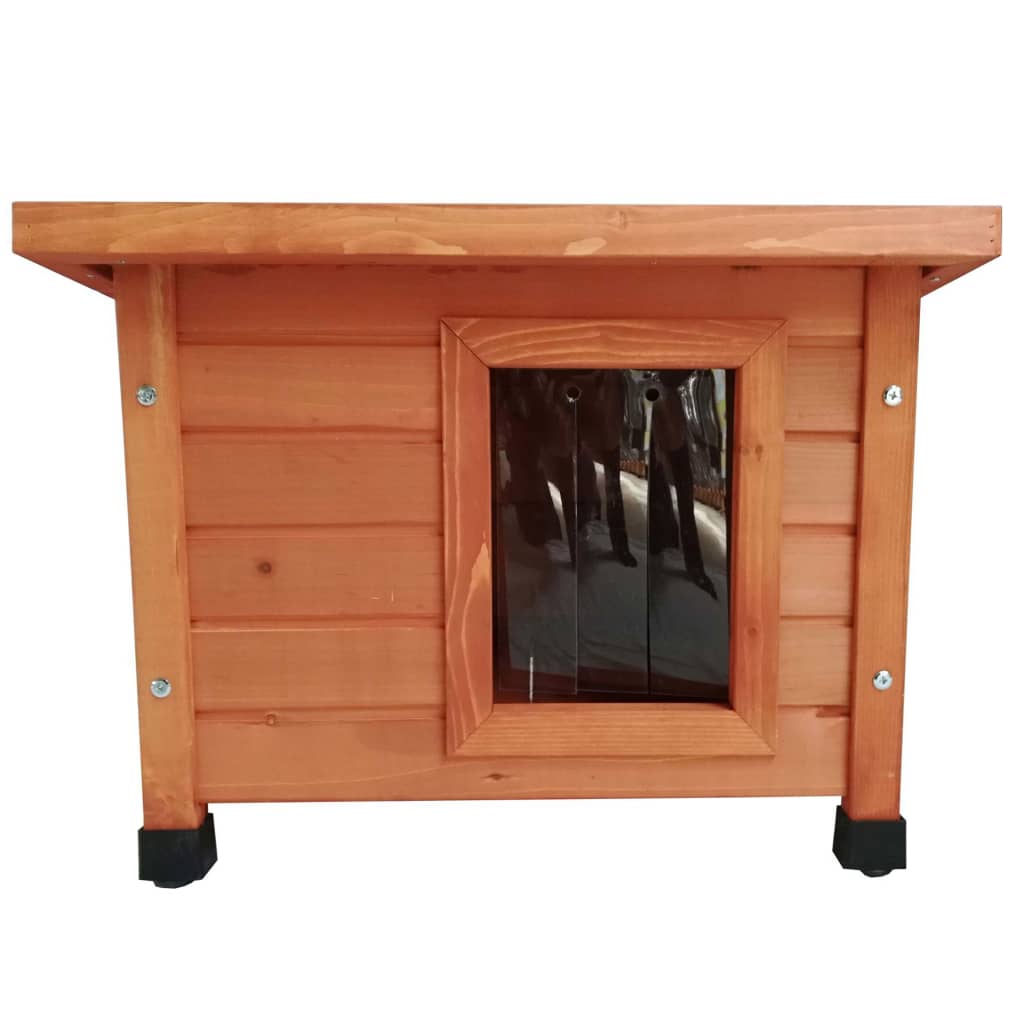 @Pet Maison d'extérieur pour chats 57x45x43 cm Bois Marron