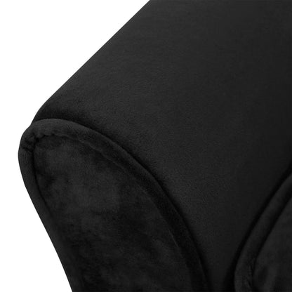 Canapé pour chien Noir 57x34x36 cm Peluche