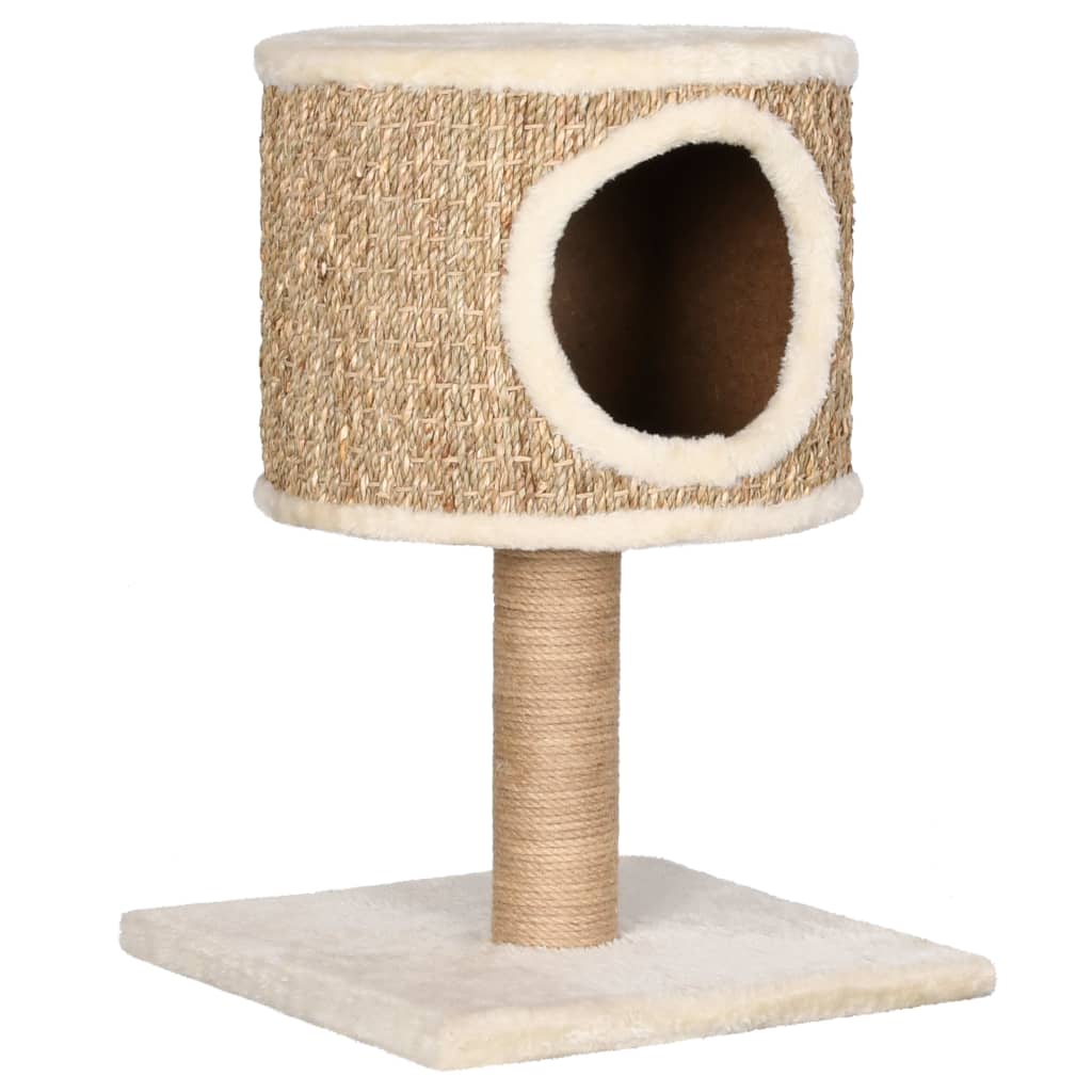 Arbre à chat avec appartement et griffoir 52 cm Herbiers marins