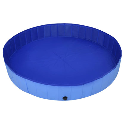 Piscine pliable pour chiens Bleu 200x30 cm PVC