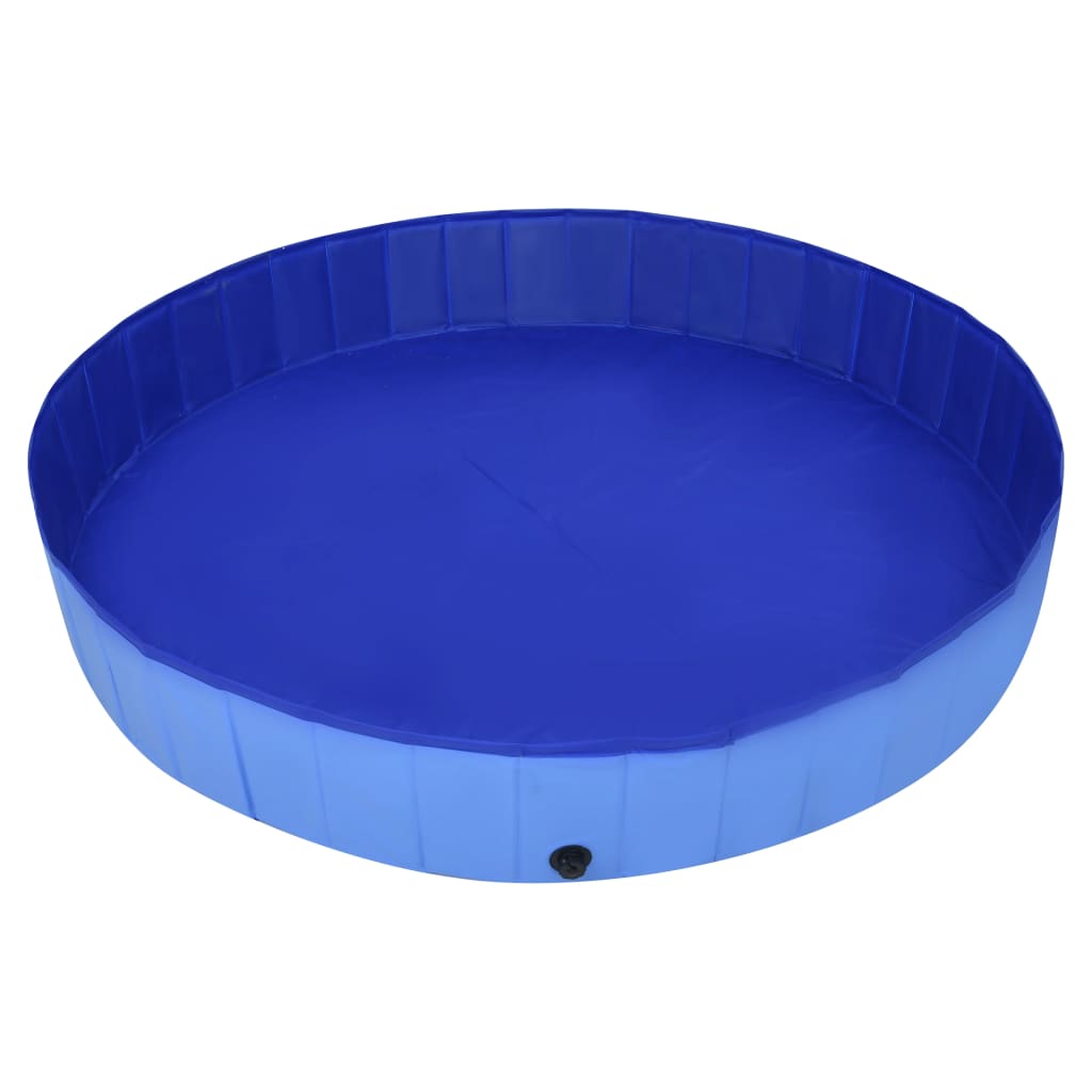 Piscine pliable pour chiens Bleu 300x40 cm PVC