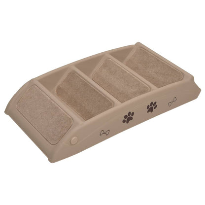 Escaliers pliables pour chiens Marron 62x40x49,5 cm