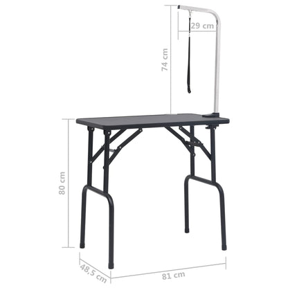 Table de toilettage réglable pour chiens avec 1 boucle